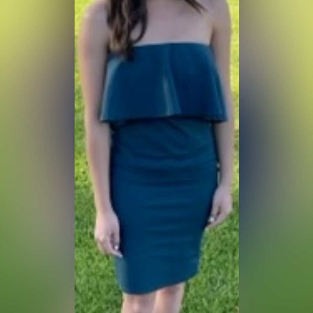 Green Blue Cocktail Dress